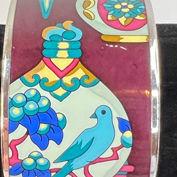 Hermes Extra Wide Bangle Enamel Bangle Size XS w/COA - Picture 7 of 10